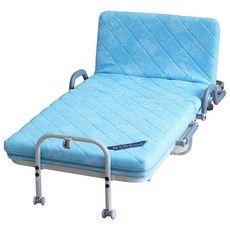 라꾸라꾸 접이식 미니침대 18탄 CBK-018, 블루 + 핑크