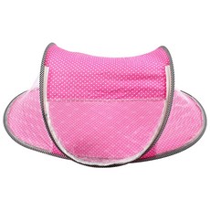 코맥스 유아용 원터치 휴대용 도트 모기장, 핑크