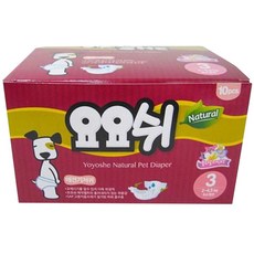 요요쉬 여아용 네츄럴 애견 기저귀, 초소형, 10개입, 1개