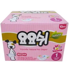 요요쉬 강아지 기저귀 여아용 1단계, 신생아, 10개입, 1개