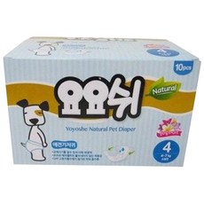요요쉬 여아용 네츄럴 애견 기저귀, 소형, 10개입, 1개