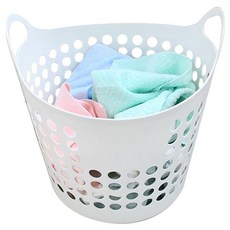 HOMENHOUSE 多用途洗衣籃, 白色, 1入