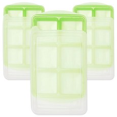 食品冷凍盒 3入, Green