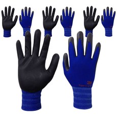 쓰리엠 슈퍼그립 100 장갑 M, 블루, 4개