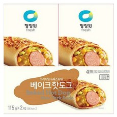 청정원 베이크핫도그, 115g, 2개