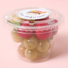 투명 머핀컵 평면뚜껑 세트 9 x 7cm, 20개, 1세트