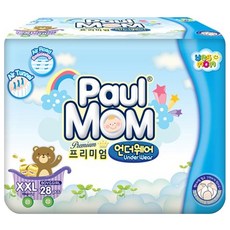 Paul MOM 褲型尿布, XXL, 28片