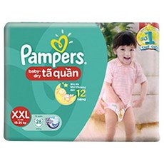 팸퍼스 아시안 베이비드라이 기저귀 팬티형 남여공용, 점보형(2XL), 28매