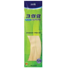 크린랩 고무장갑 식품전용 특대, 아이보리, 특대(XL), 1개