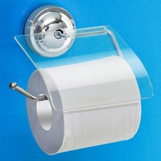 deHUb 固定式衛生紙架, 銀色, 1個