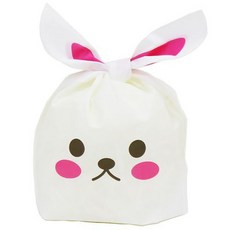 POPO FANCY 韓式包袱包裝袋 2 迷你兔子 小, 100張, 粉紅色