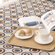 波點圖案睡墊套, 藍色