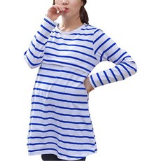 Motherlike 棉質條紋哺乳T恤