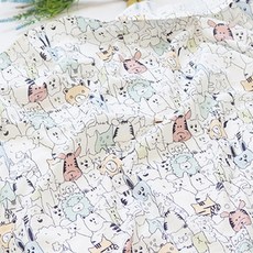 아포아룸 애니멀 이중거즈이불, 민트