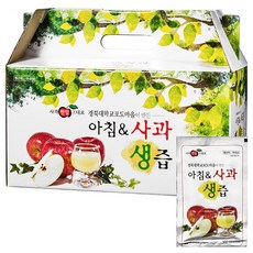 경북대학교포도마을 아침 앤 사과 생즙, 13개입, 100ml