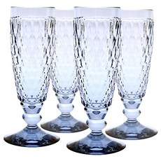 Villeroy&Boch 波士頓香檳笛形杯 藍色, 4個