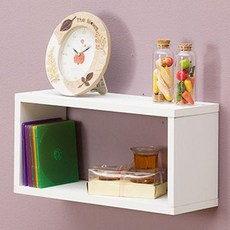 직사각 선반, 화이트, 1단