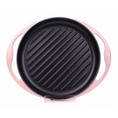 르크루제 원형 그릴 슈가핑크, 1개, 25cm