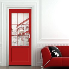ARTBOX/浪漫倉庫 ncbr057-窗外的歐洲-玄關門貼紙, 無選擇
