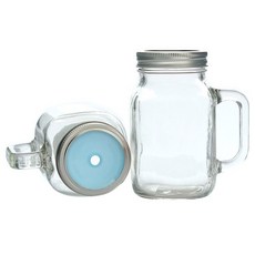 프로방스코리아 보니따컬러리드 빨대텀블러 스카이, 473ml, 2개