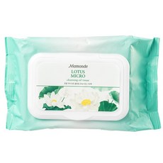 마몽드 연꽃 마이크로 클렌징 오일 티슈, 1개, 50매입