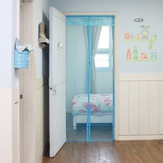 上海Swani門用蚊帳 藍色, 1 個