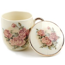 Queen Rose 附蓋馬克杯, 混合色, 1個