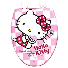 SHABATH Hello Kitty 馬桶蓋超大 O 型, 粉色Hello Kitty, 1個