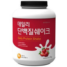 SPOMAX 每日蛋白奶昔草莓味, 3 公斤, 1個