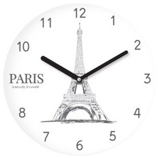 靜音北歐風20公分掛鐘 CND-014, 混合色