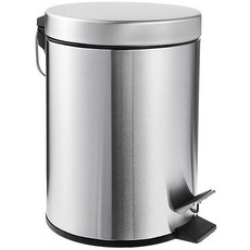 IKEA 宜家家居 腳踏式垃圾桶 5L, 不銹鋼_002.454.13, 1 個