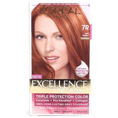 L'Oreal Paris 엑설런스 크림 헤어컬러, Red Penny, 1개