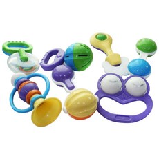 [티애리] BPA FREE 아이리스 딸랑이 7종 세트, 굴렁이2+레콘6+해피토끼+아령10+나팔5+둥굴+왕눈이5, 1개