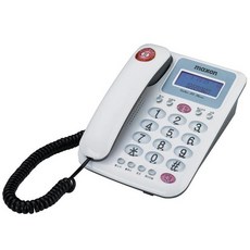 맥슨 전화기 유선 MS-590 화이트, MS-590(화이트)