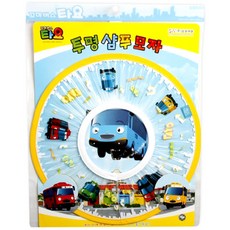 에스더블유삼원캐슬 캐릭터 투명 샴푸 모자, 타요, 1개