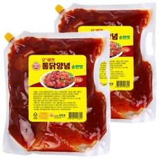 오뚜기 오쉐프 통닭양념 순한맛, 2kg, 2개