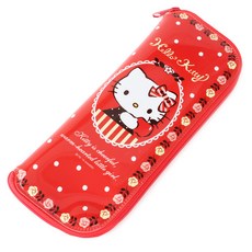 헬로키티 수저 케이스 플라워, 1개, 헬로키디