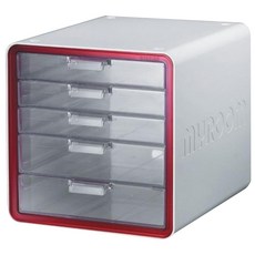 SYSmAX My Room 文件櫃 10011, 紅色, 5層