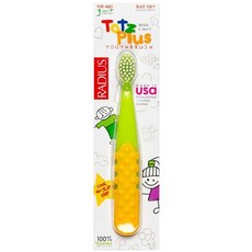 래디어스 토츠플러스 유아 칫솔, 옐로우 + 라임, 1개입, 1개