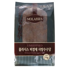 ecoseed 摩拉司未精製蔗糖, 3kg, 1個