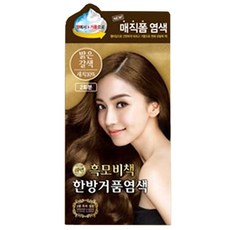 리엔 흑모비책 한방거품염색, 밝은갈색, 1개