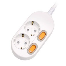 2插2開電源延長線 16A 10m, 1個
