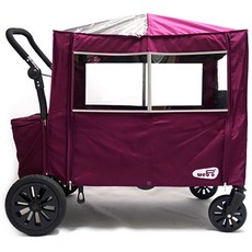 위고웨건 유모차 보낭 방풍커버 WOW001, 퍼플, 1개