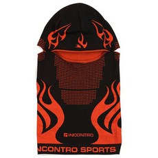 INCONTRO 全罩式面罩, 黑色 橘色