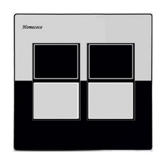 [Home Coco] 雙色銀黑4開關, 1個