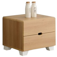 JD FURNITURE Romi 腳柱型 2層抽屜櫃, 相思木色