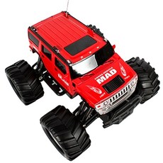 이티에스 윌리험머 지프트럭 무선조종 RC카, 레드, 1개