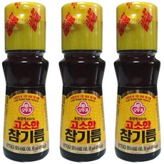 OTTOGI 不倒翁 芝麻油, 55ml, 3瓶