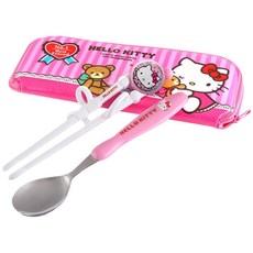 RAON Hello Kitty輔助筷餐具組合, 粉色, 1組