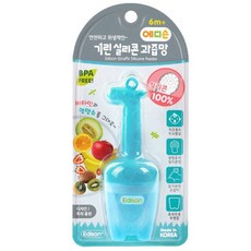 에디슨 기린 실리콘 과즙망, 1개, 블루